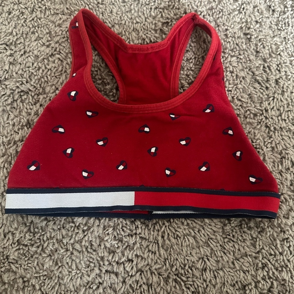 Preloved Tommy Hilfiger Red Sports Bra